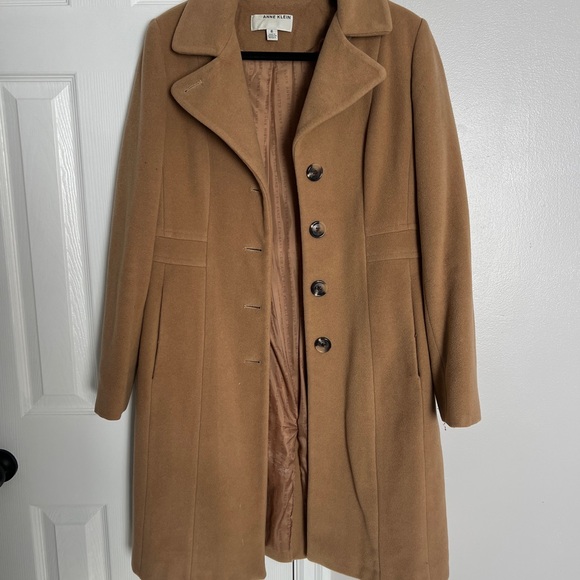 Anne Klein Single-Breasted Notched-Collar Coat - Picture 2 of 5